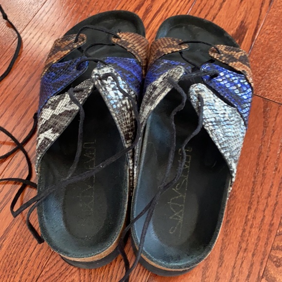 Leather Birkenstock platform - Picture 3 of 9